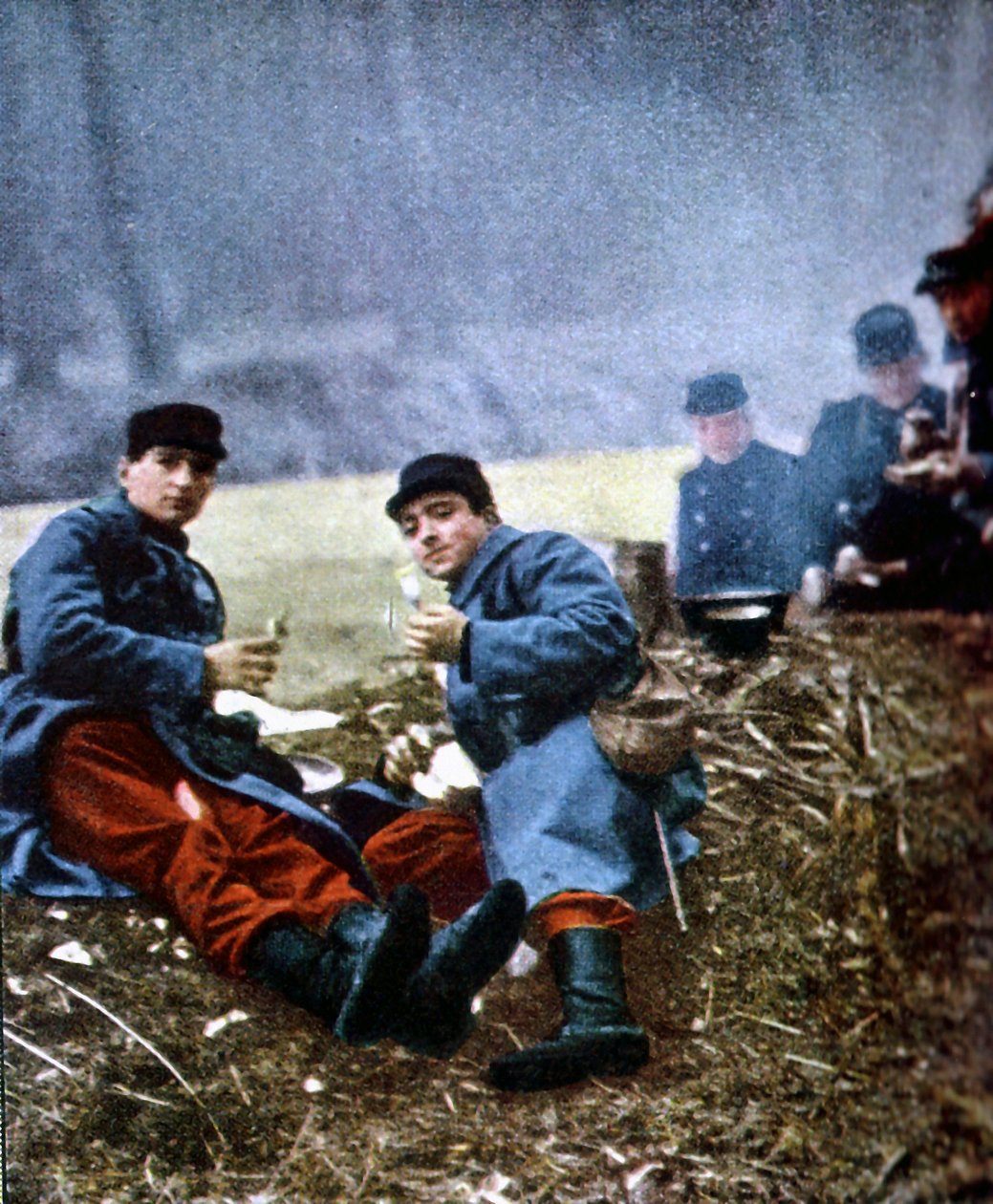 Soldati francesi, Marna, settembre 1914 da Jules Gervais Courtellemont