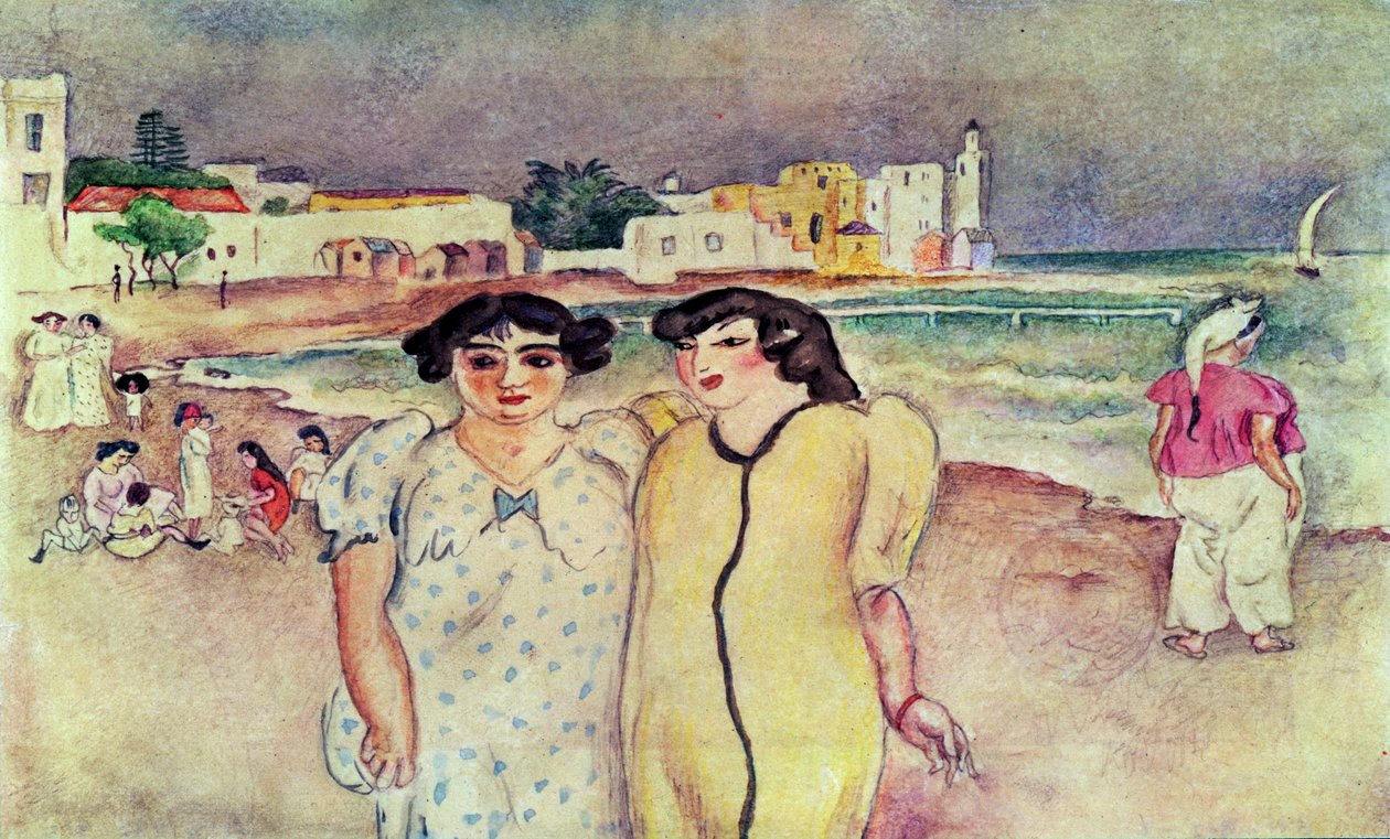 Una spiaggia a Tunisi da Jules Pascin