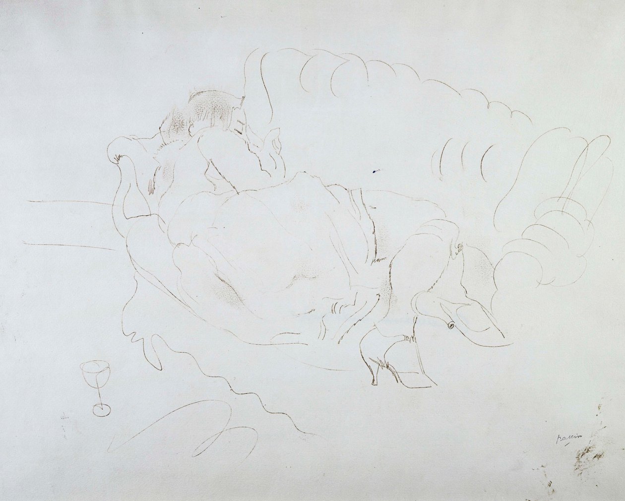 Americana addormentata da Jules Pascin