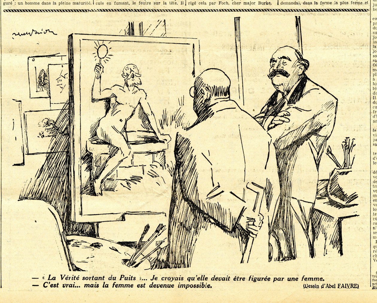 Candido, Satirico in N & B da Jules Abel Faivre