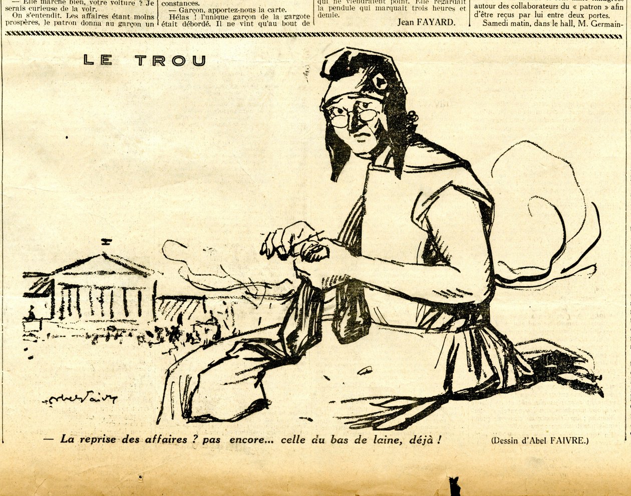 Candide, satirico in N & B da Jules Abel Faivre