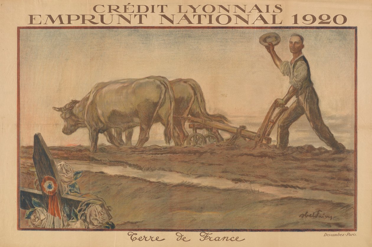 Crédit Lyonnais, Prestito Nazionale 1920, Terra di Francia da Jules Abel Faivre