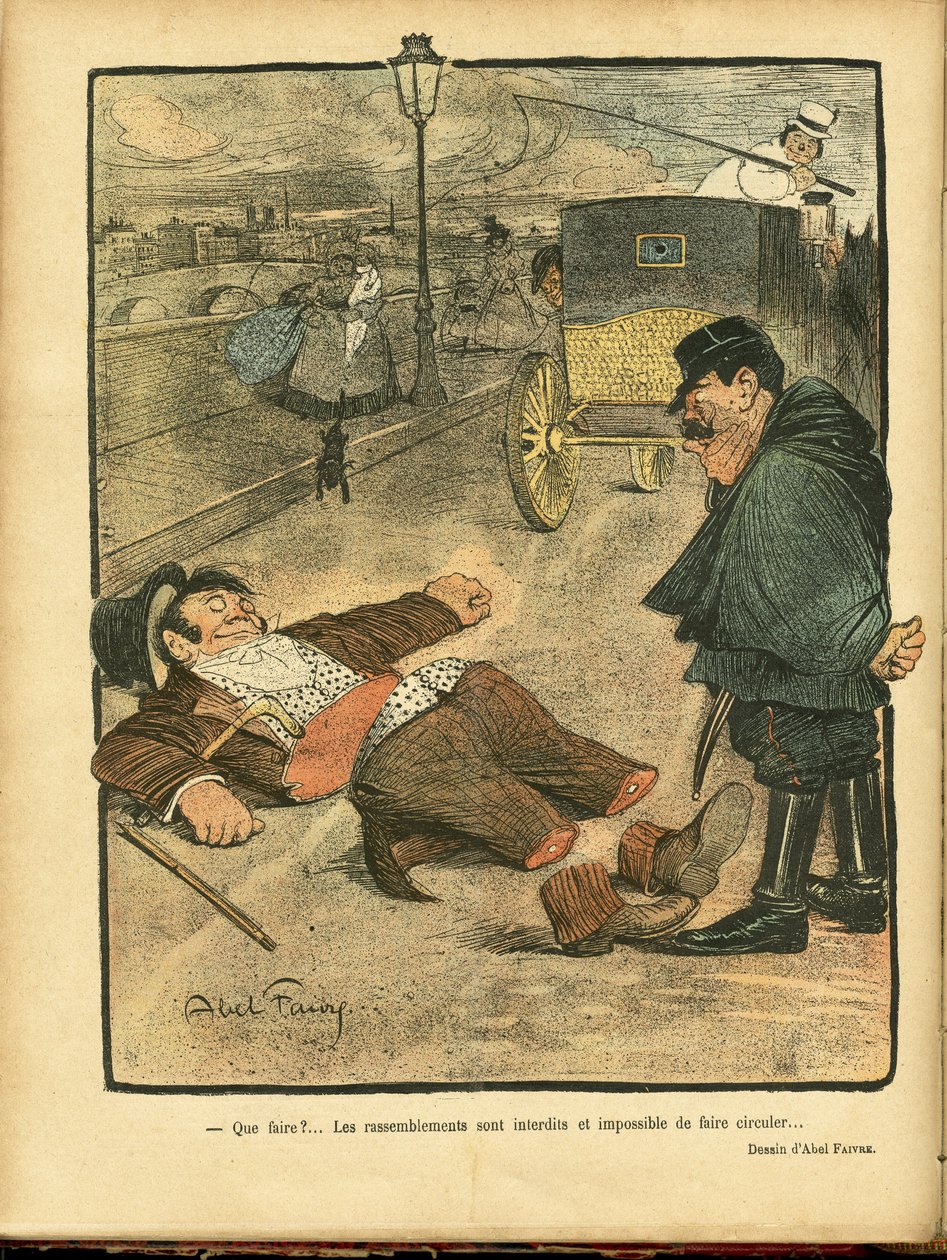 Illustrazione di Abel Faivre (1867-1945) in Le Rire da Jules Abel Faivre