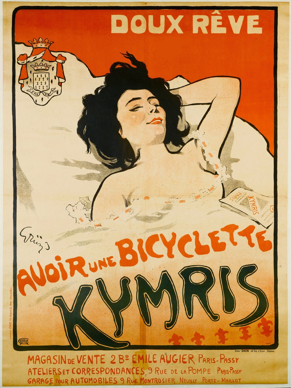 Doux rêve. Avoir une bicyclette Kymris, c. 1898 da Jules Alexandre Grün