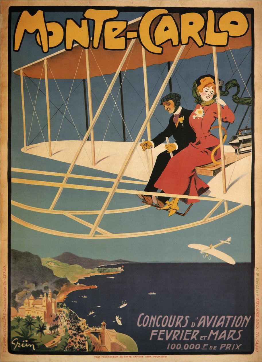 Competizione di aviazione di Monte-Carlo da Jules Alexandre Gruen or Grun