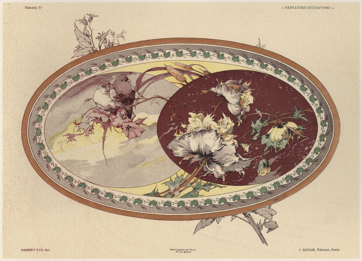 Uccelli e fiori, tavola 19 da 