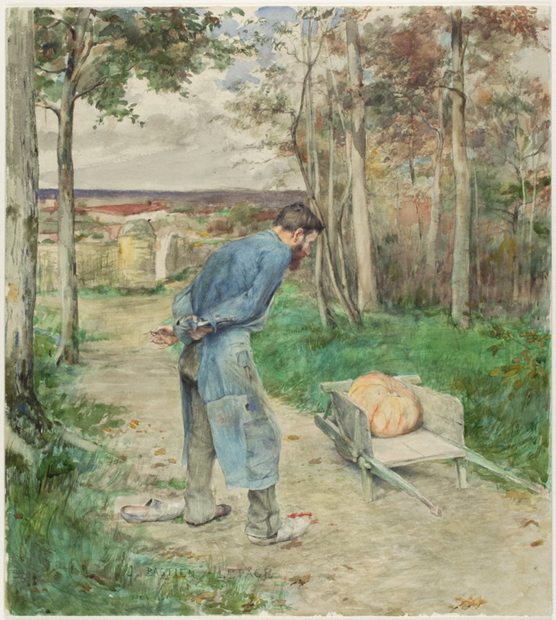 La ghianda e la zucca da Jules Bastien Lepage