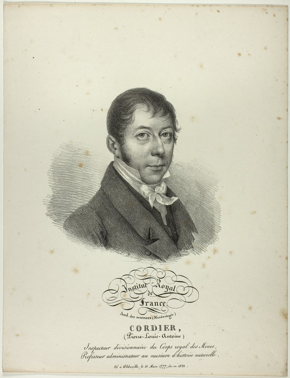 Ritratto di Pierre-Louis-Antoine Cordier da Jules Boilly