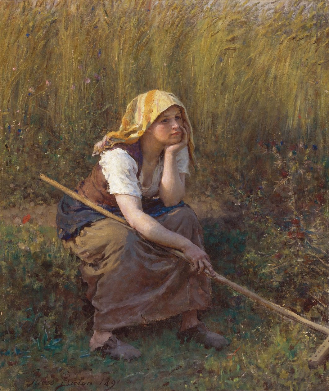 Estate bretone di Jules da Jules Breton