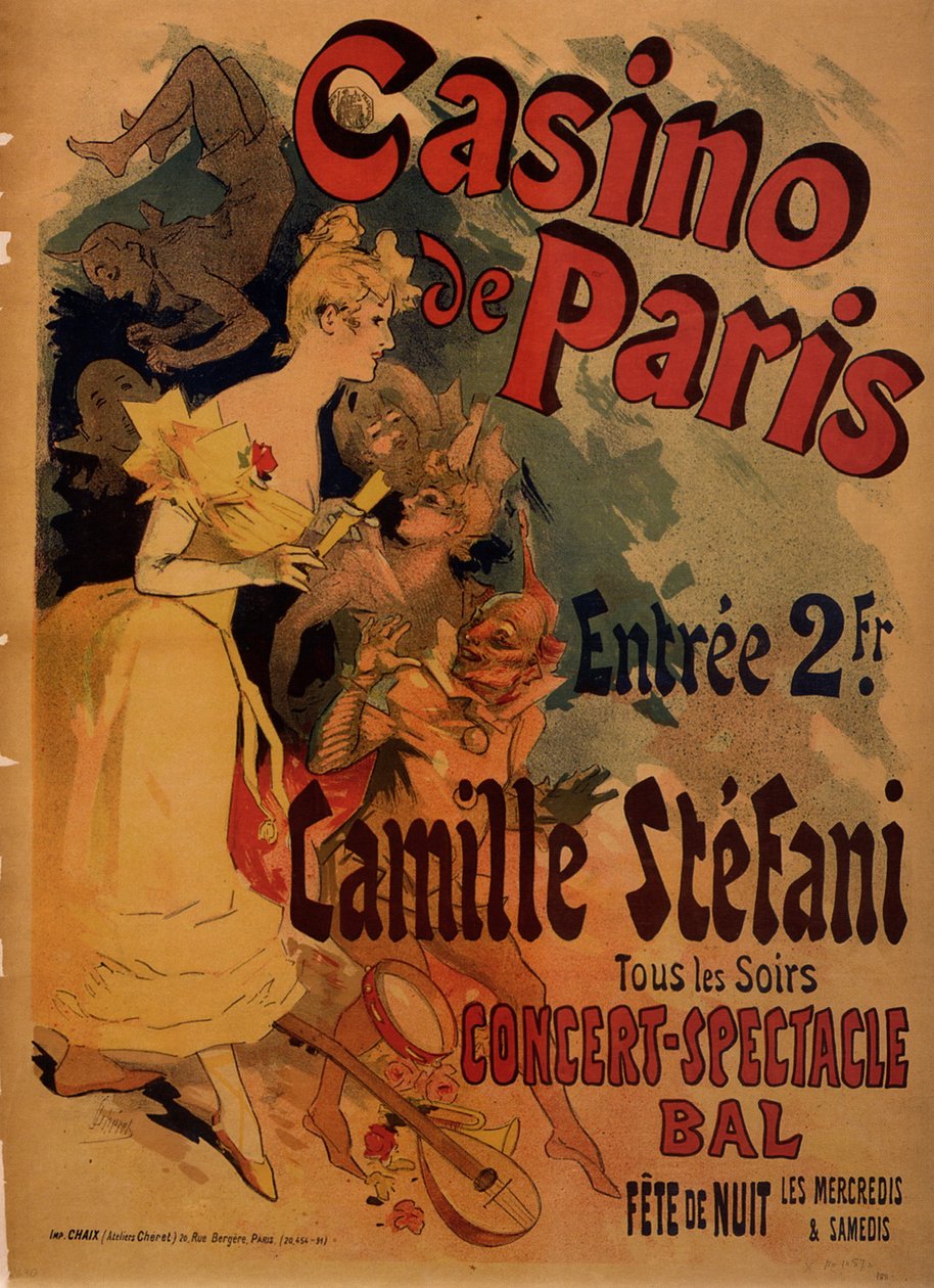 Casino de Paris; Camille Stefani da Jules Cheret