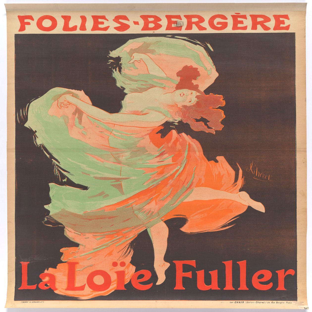 Loïe Fuller alle Folies-Bergère da Jules Cheret