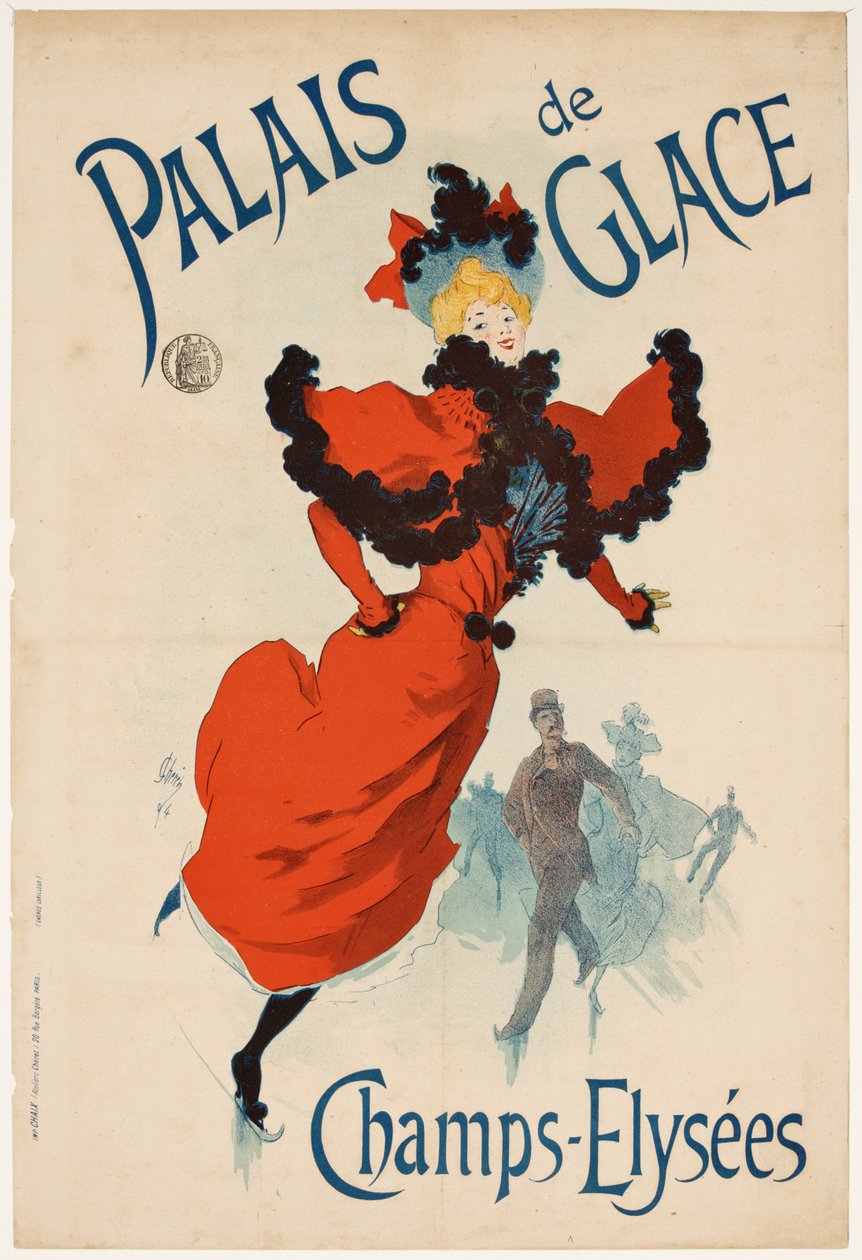 Palais de Glace Champs Elysées, Vorderansicht da Jules Cheret