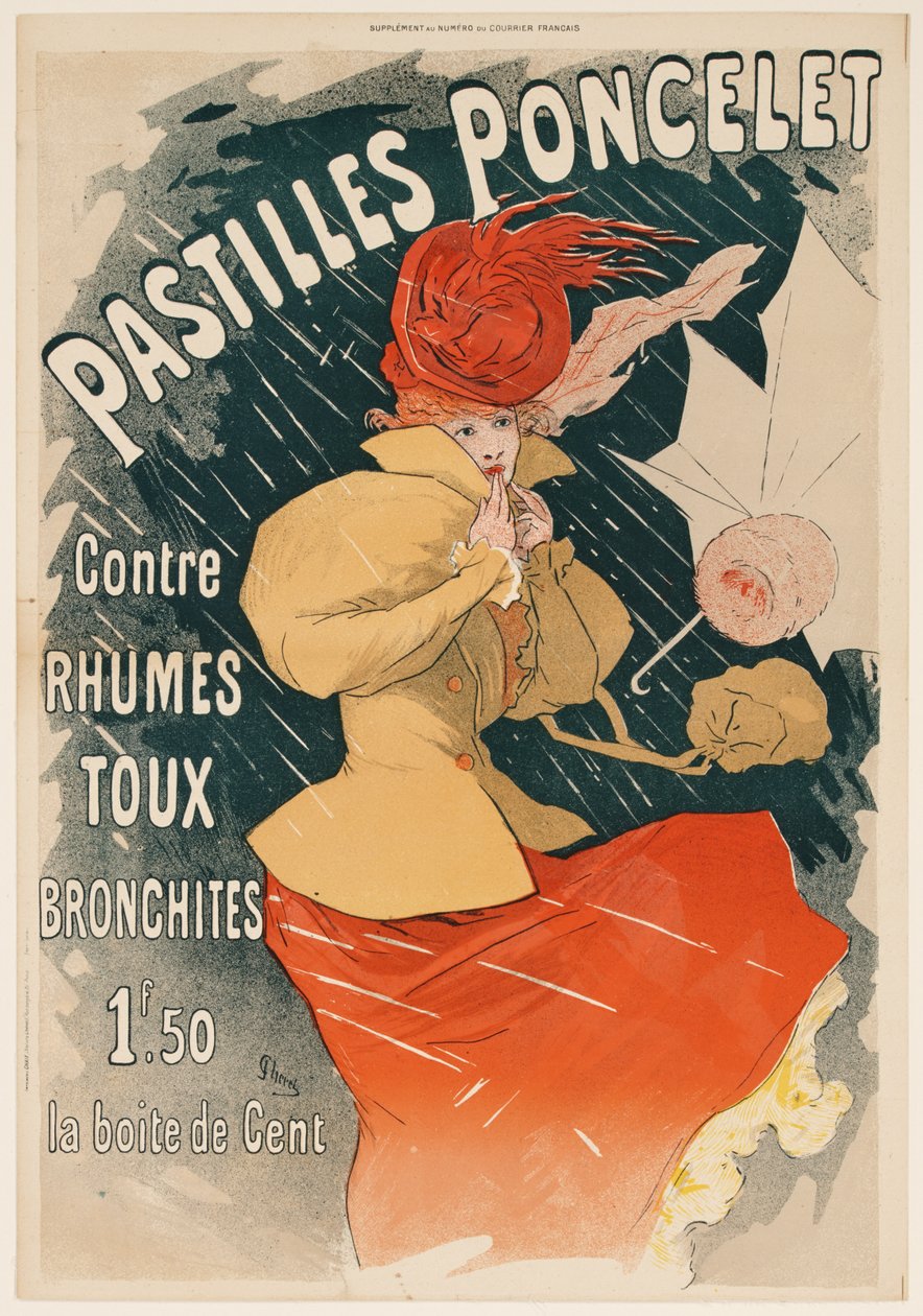 Pastiglie Poncelet (Pastilles Poncelet) da Jules Cheret