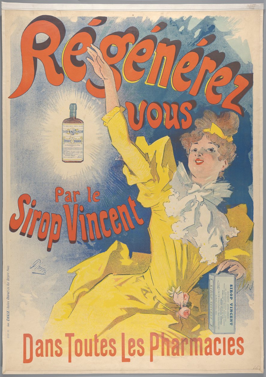 Sirop Vincent, 1893 da Jules Cheret
