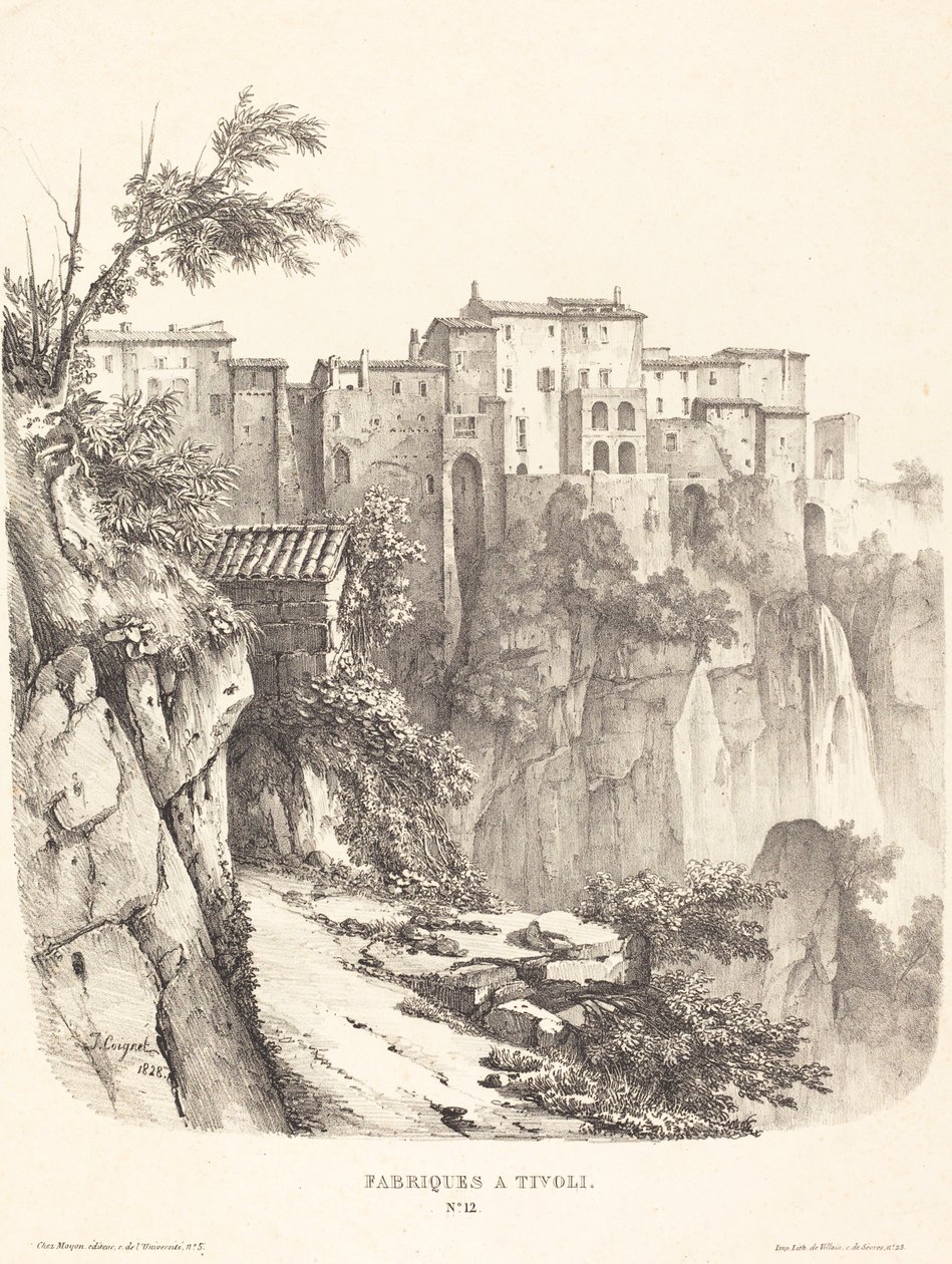 Fabbriche a Tivoli da Jules Coignet