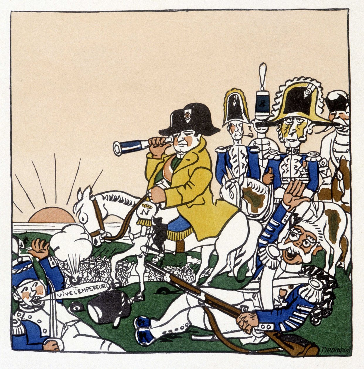 Napoleone alla Battaglia di Austerlitz (1805) - in 