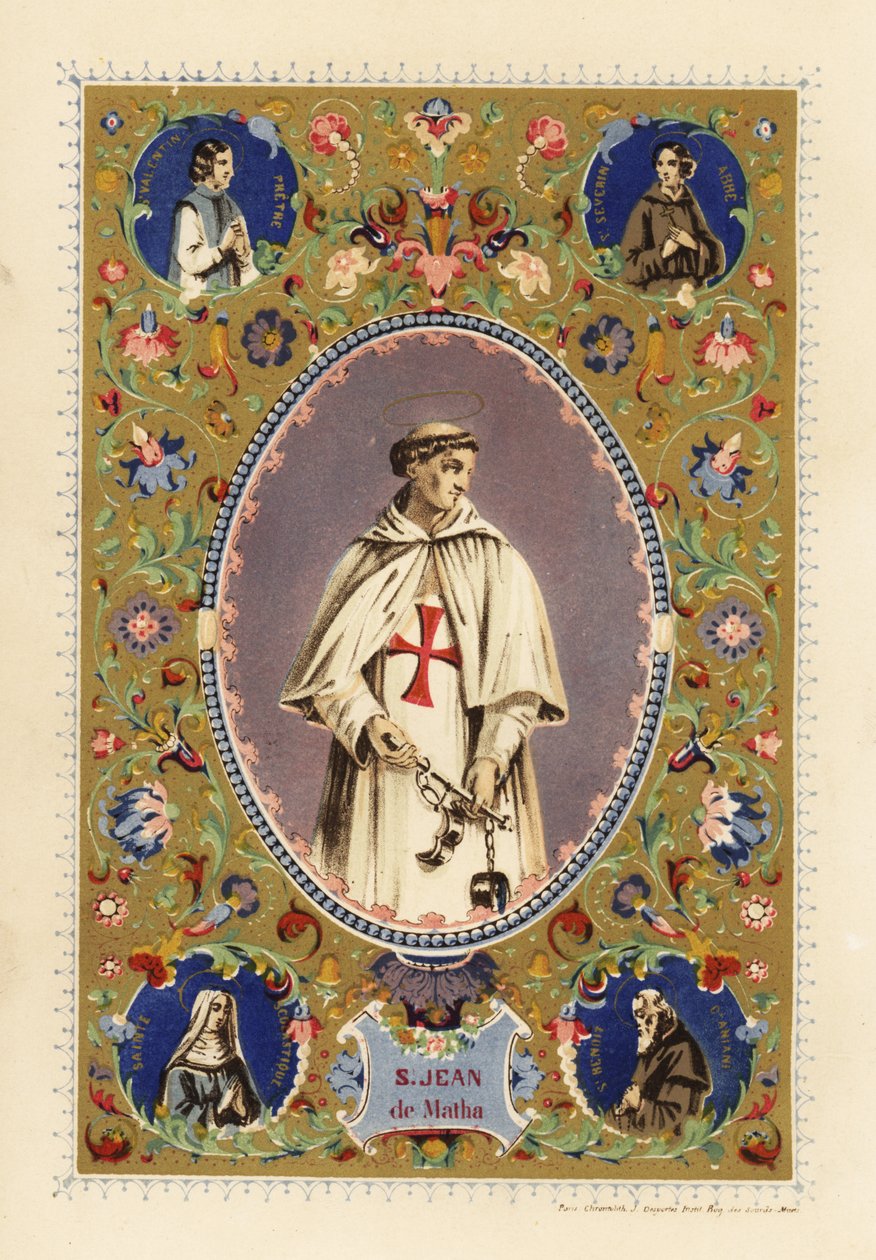 Ritratto di San Giovanni di Matha, fondatore dell