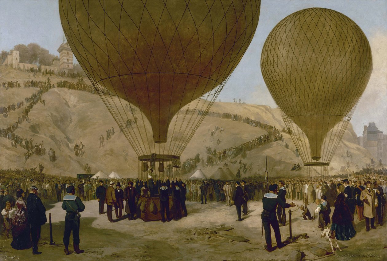 Partenza di Léon Gambetta per Tours sul pallone "Armand-Barbès", 7 ottobre da Jules Didier