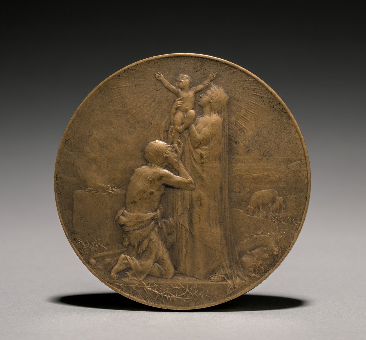 Medaglia recto, 1800s da Jules Dupré