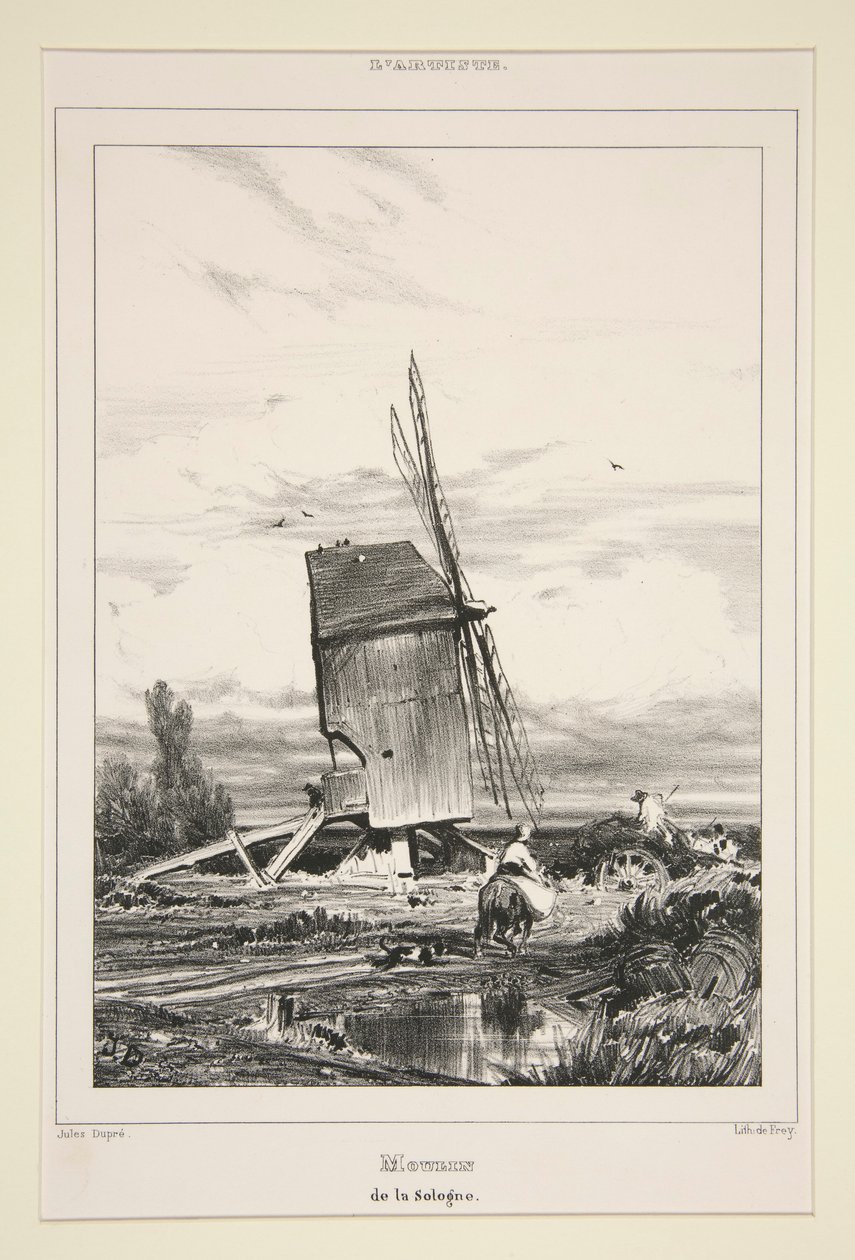 Mulino della Sologne da Jules Dupré