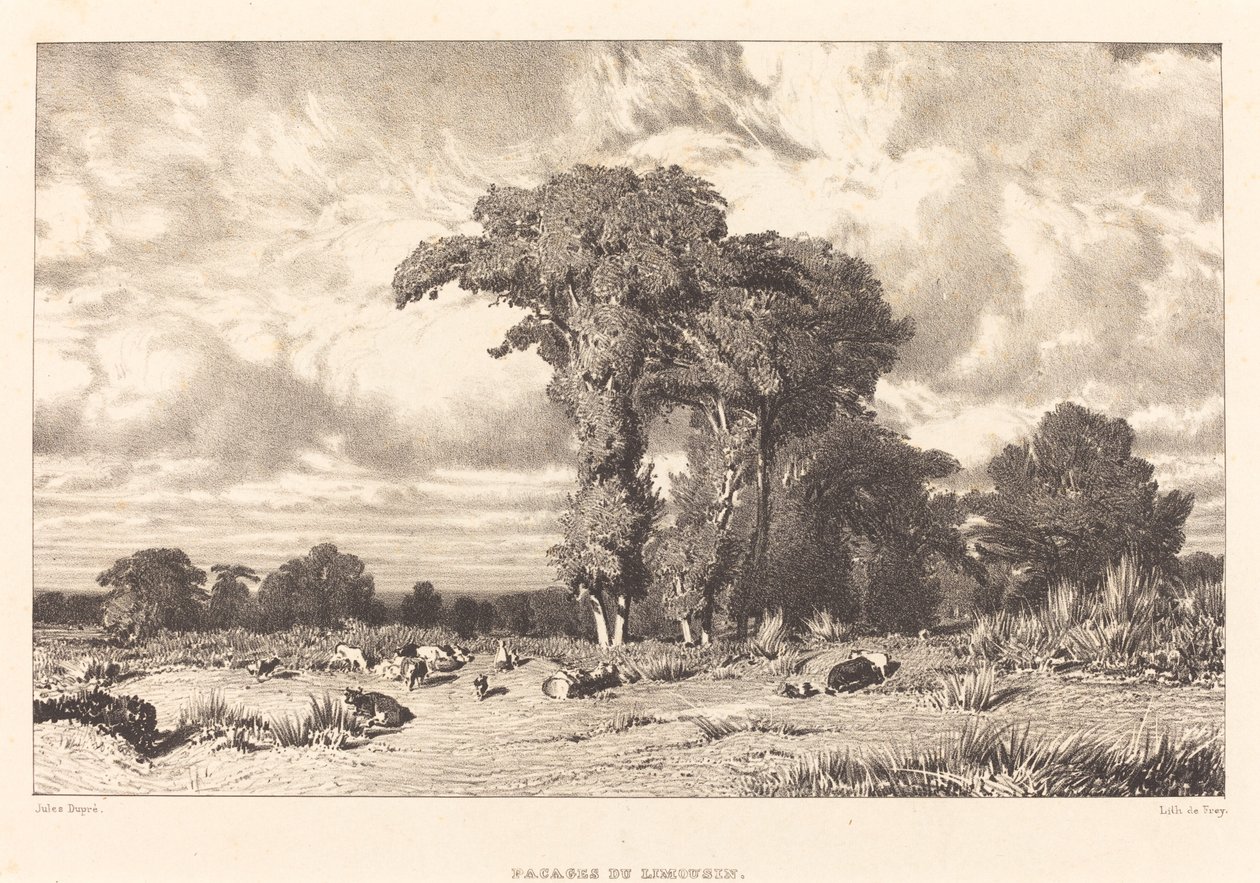 Pascoli del Limosino da Jules Dupré