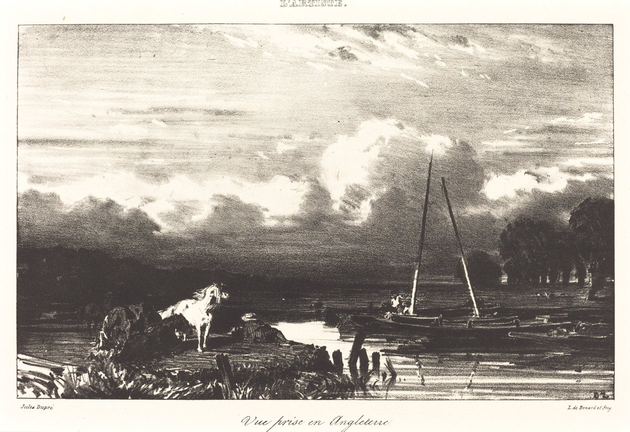 Veduta in Inghilterra da Jules Dupré