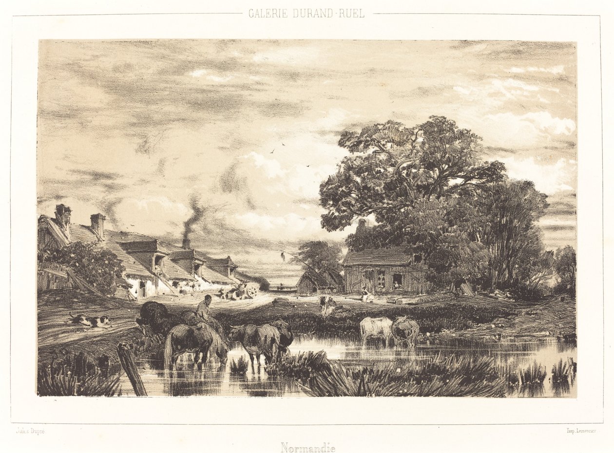 Veduta in Normandia da Jules Dupré