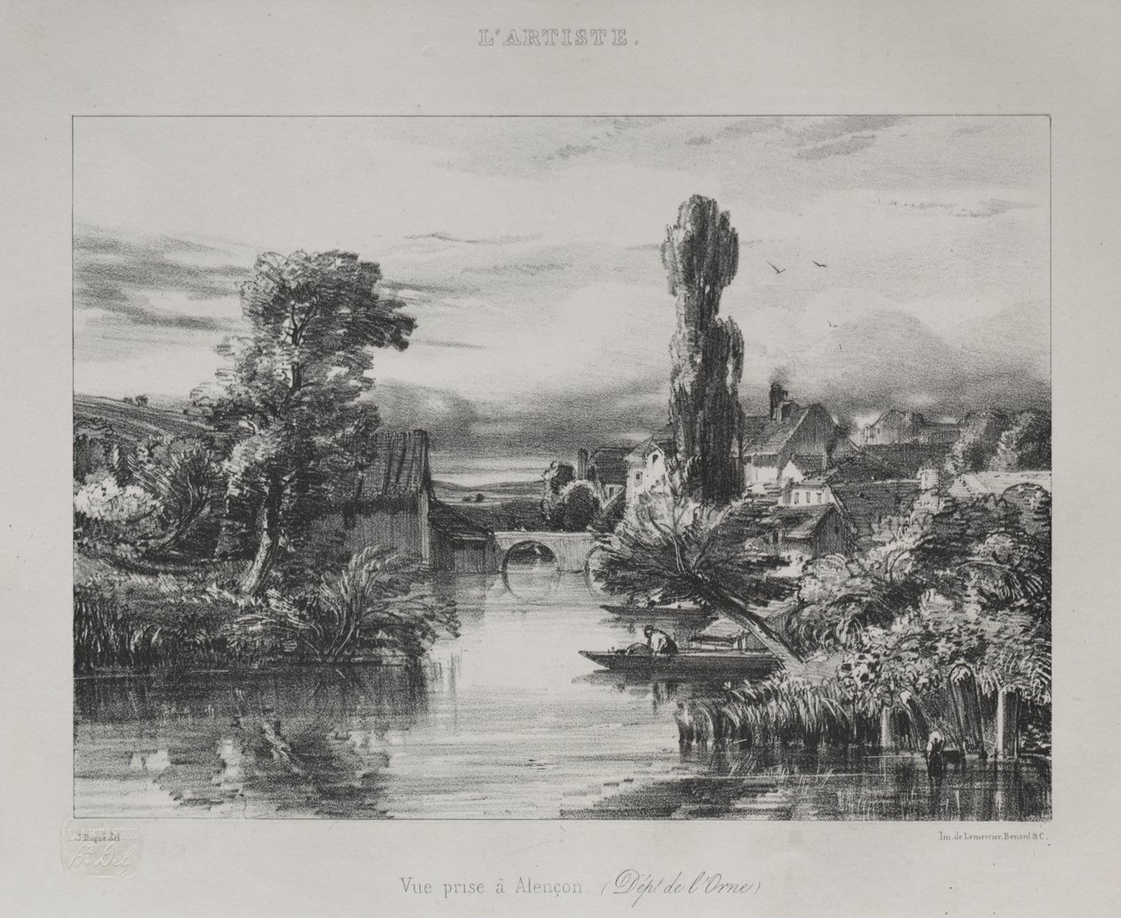 Veduta vicino ad Alençon da Jules Dupré