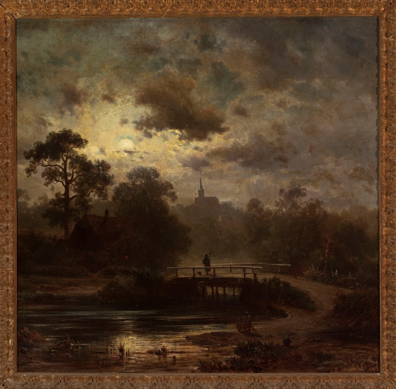 Paesaggio al chiaro di luna da Jules Dupré