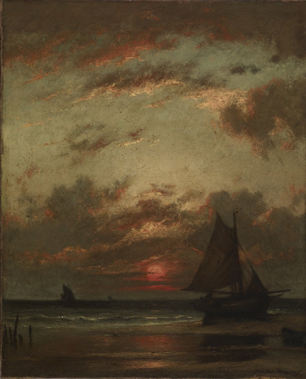Tramonto sulla costa da Jules Dupré