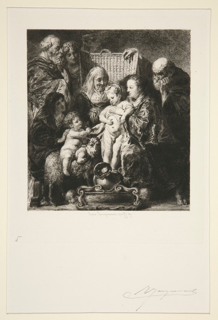 Sacra Famiglia da Jules Ferdinand Jacquemart