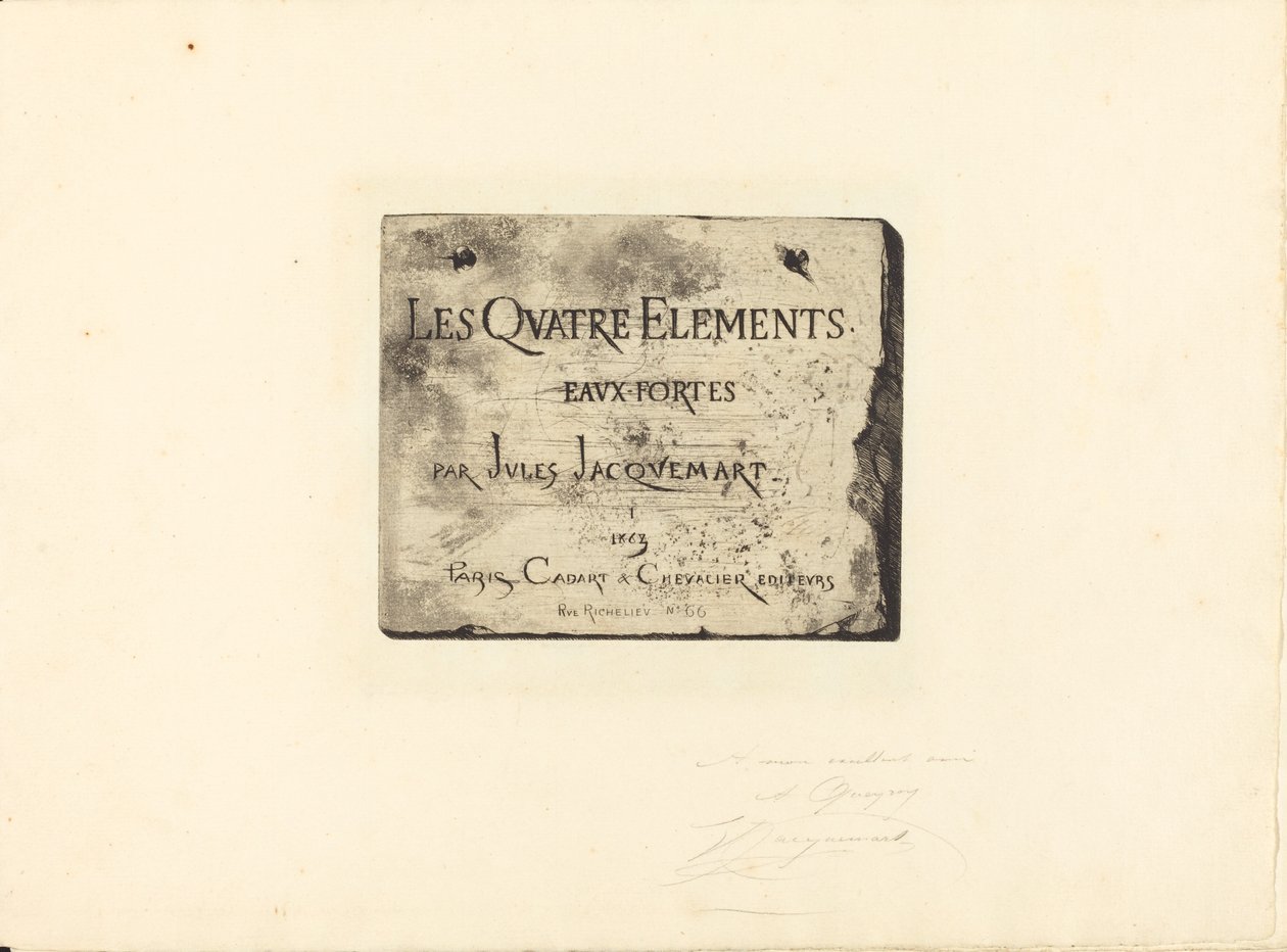 Pagina del Titolo da Jules Ferdinand Jacquemart