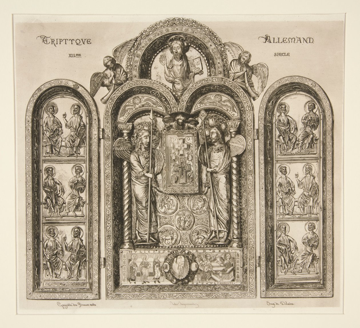 Trittico tedesco da Jules Ferdinand Jacquemart