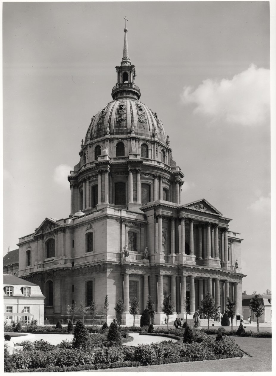 Facciata della Chiesa di San Luigi, Dome des Invalides da Jules Hardouin Mansart
