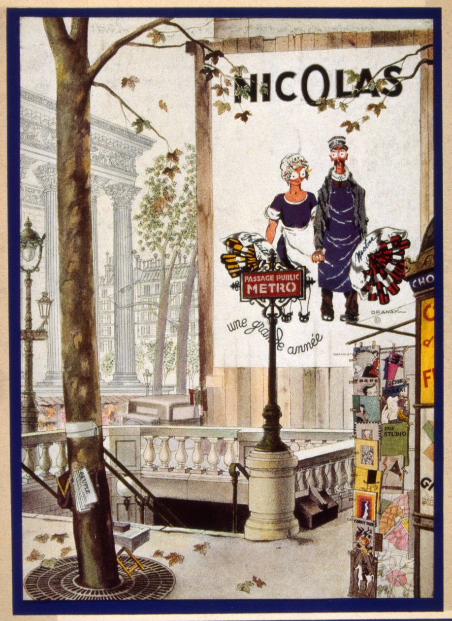 Poster francese raffigurante il fattorino immaginario "Nectar" da Jules Isnard Dransy
