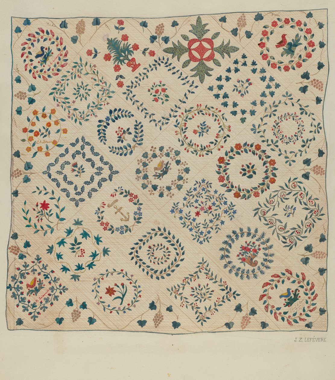 Coperta Applique, c. 1936 da Jules Lefevere
