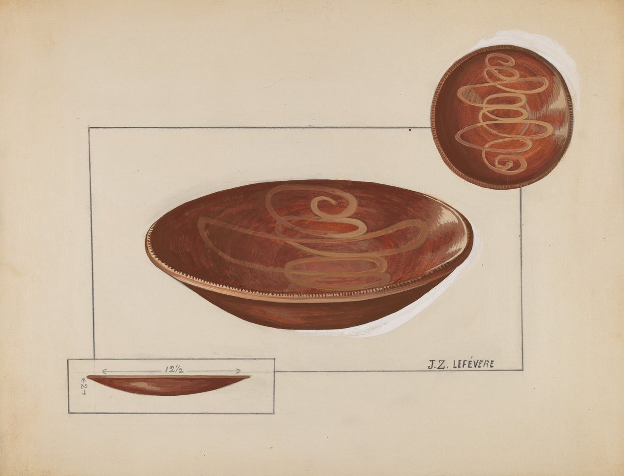 Piatto da torta da Jules Lefevere