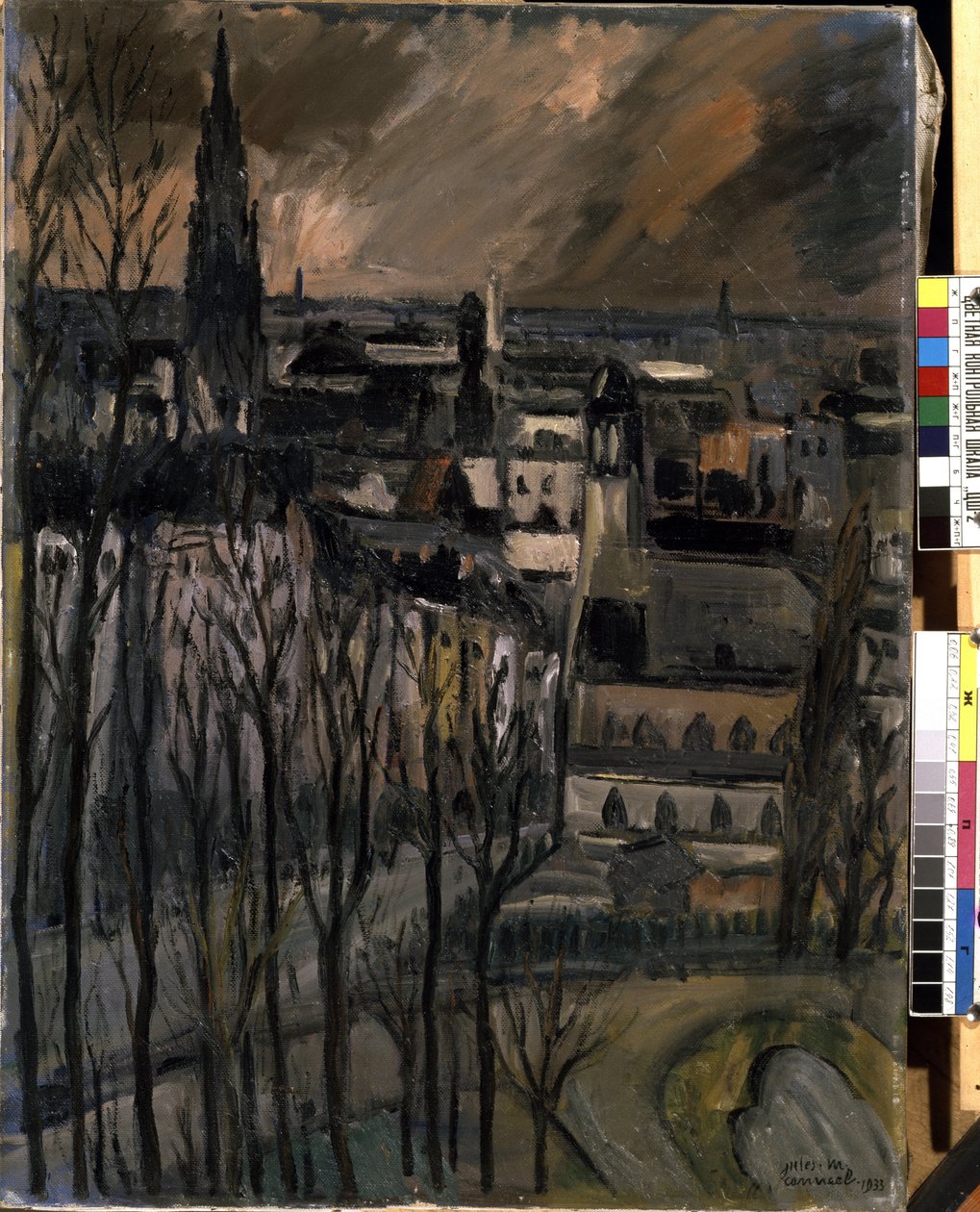 Strada Montagne de la Cour (a Bruxelles?) da Jules Marie Canneel