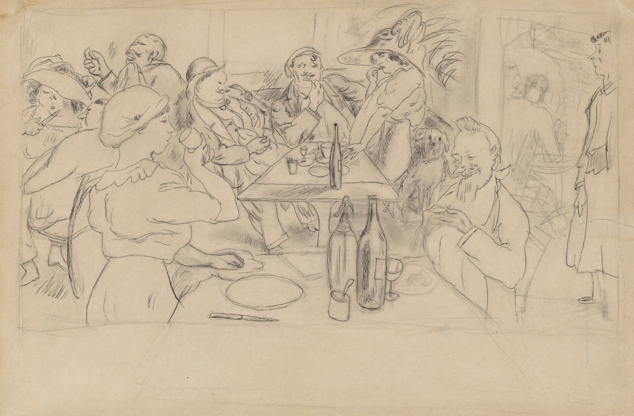 Scena di caffè da Jules Pascin