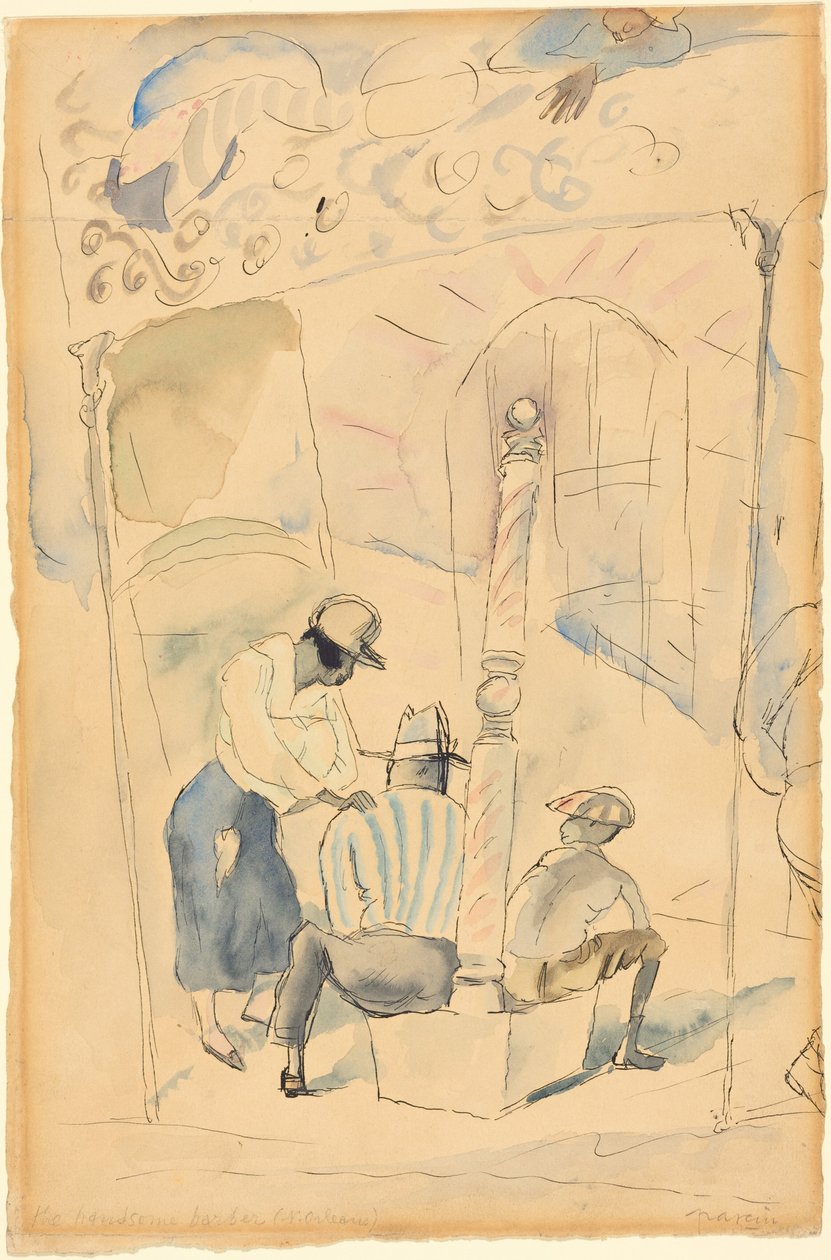 Der hübsche Barbier da Jules Pascin