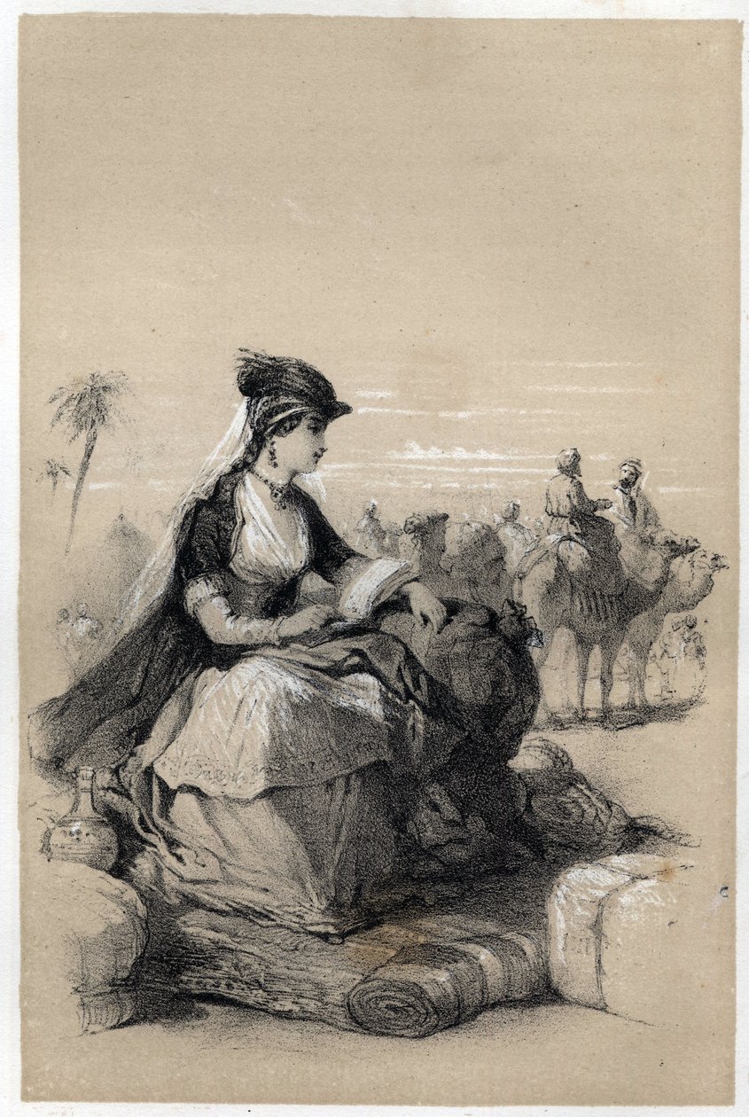 Ritratto di Lady Mary Wortley Montagu (1689 - 1762), scrittrice britannica da Jules and Raunheim Hermann David
