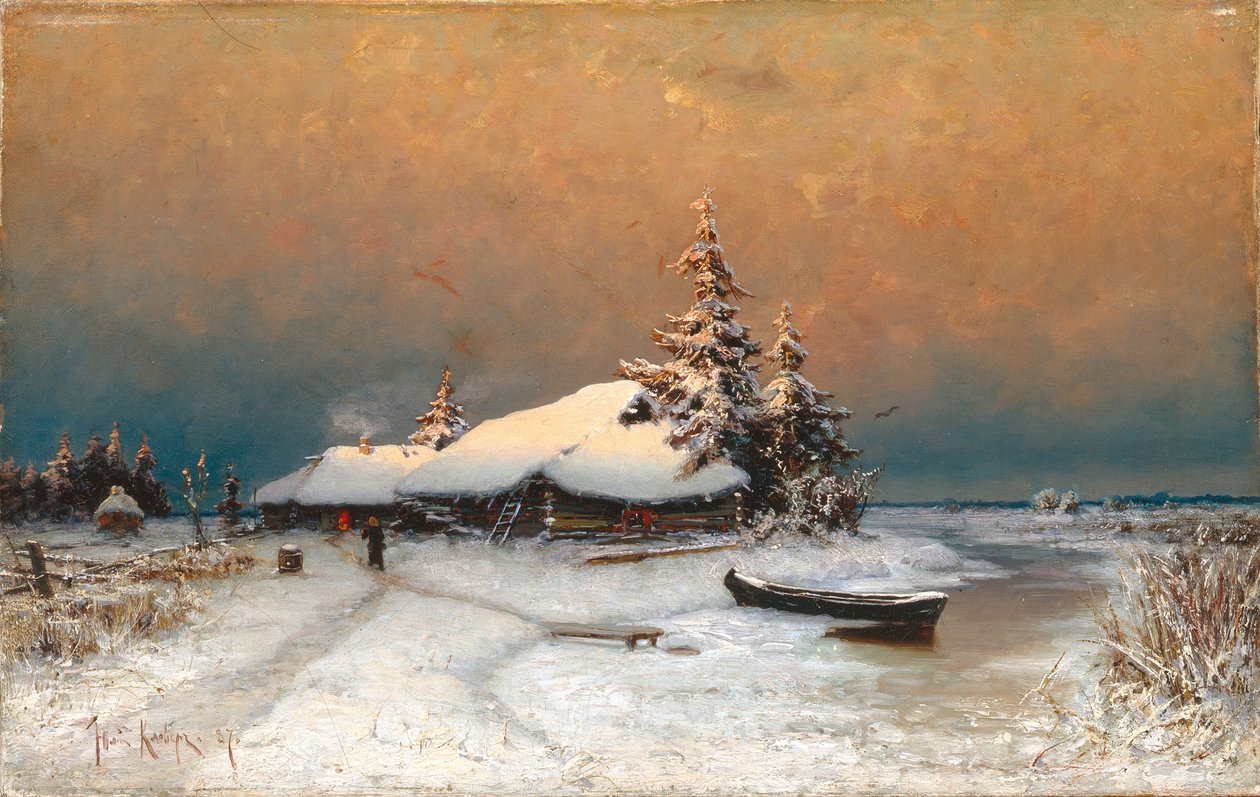Tramonto invernale, 1887 da Juli Julievich Klever