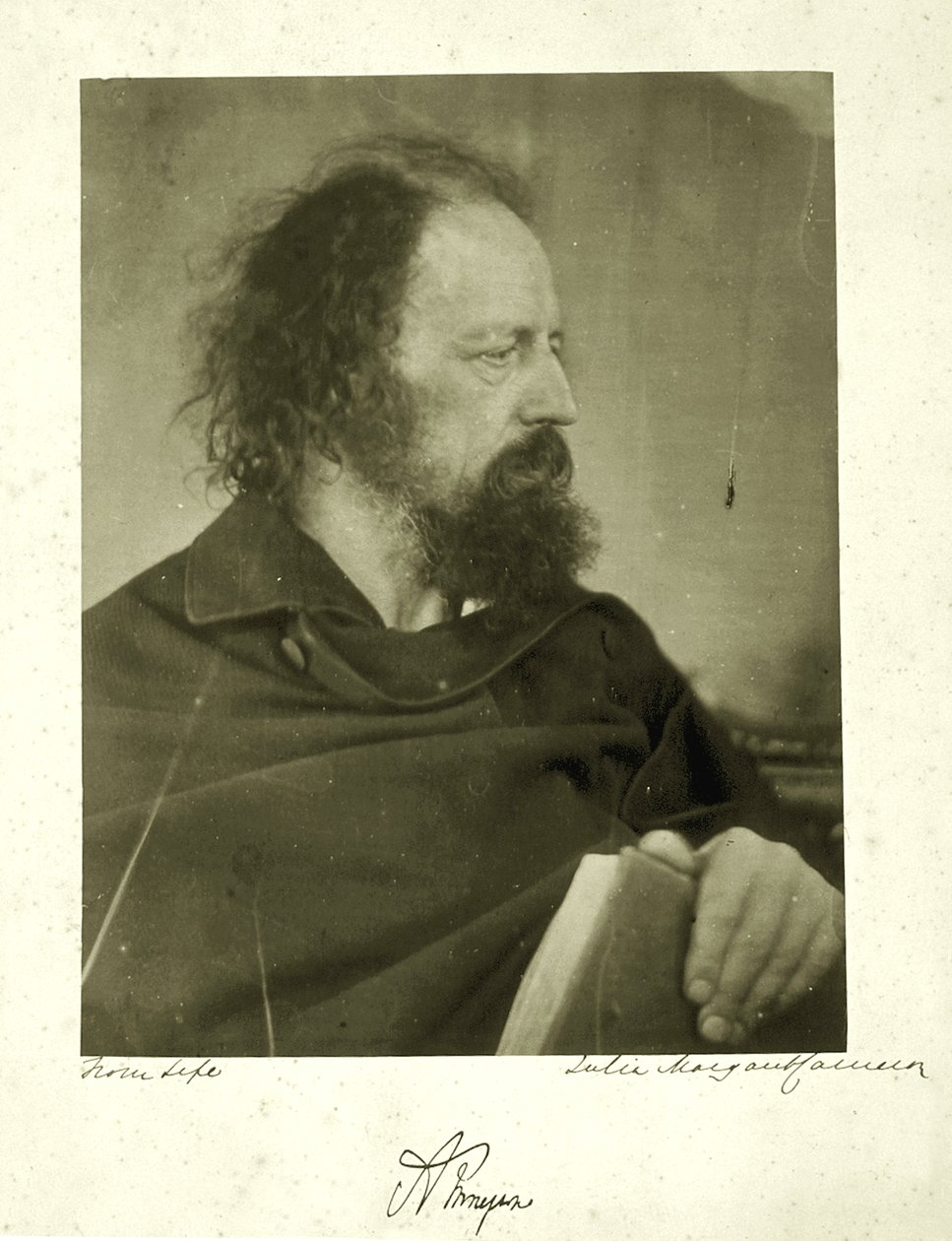 Alfred Tennyson, il Monaco Sporco, 1865 da Julia Margaret Cameron