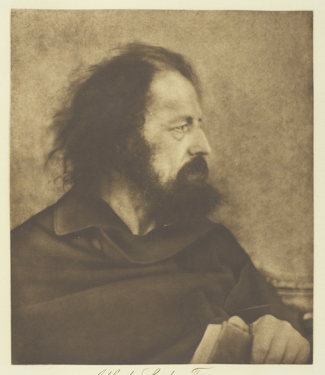 Alfred, Lord Tennyson (Monaco sporco) da Julia Margaret Cameron