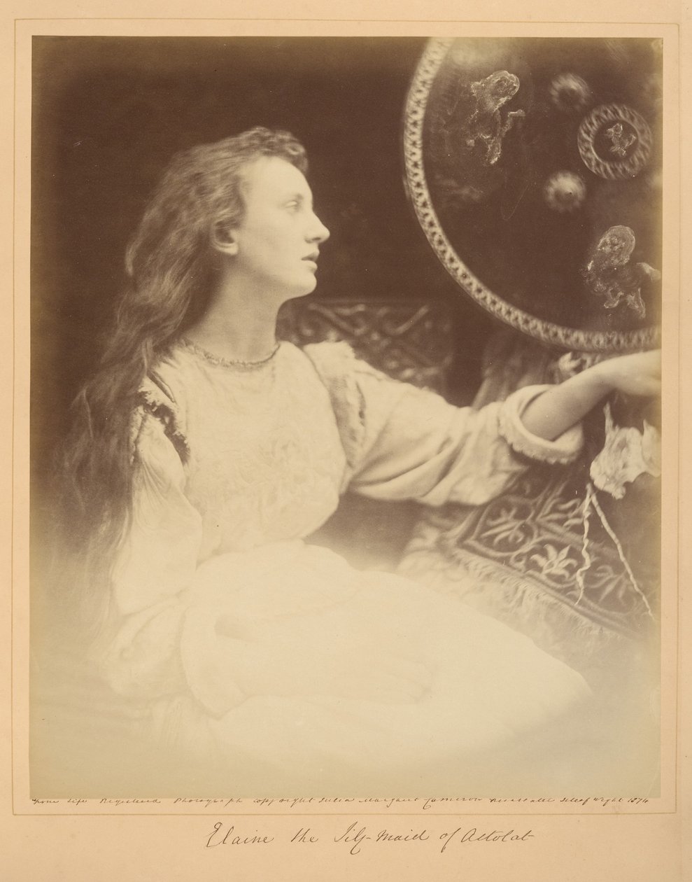 Elaine la Giglio - La fanciulla di Astolat da Julia Margaret Cameron