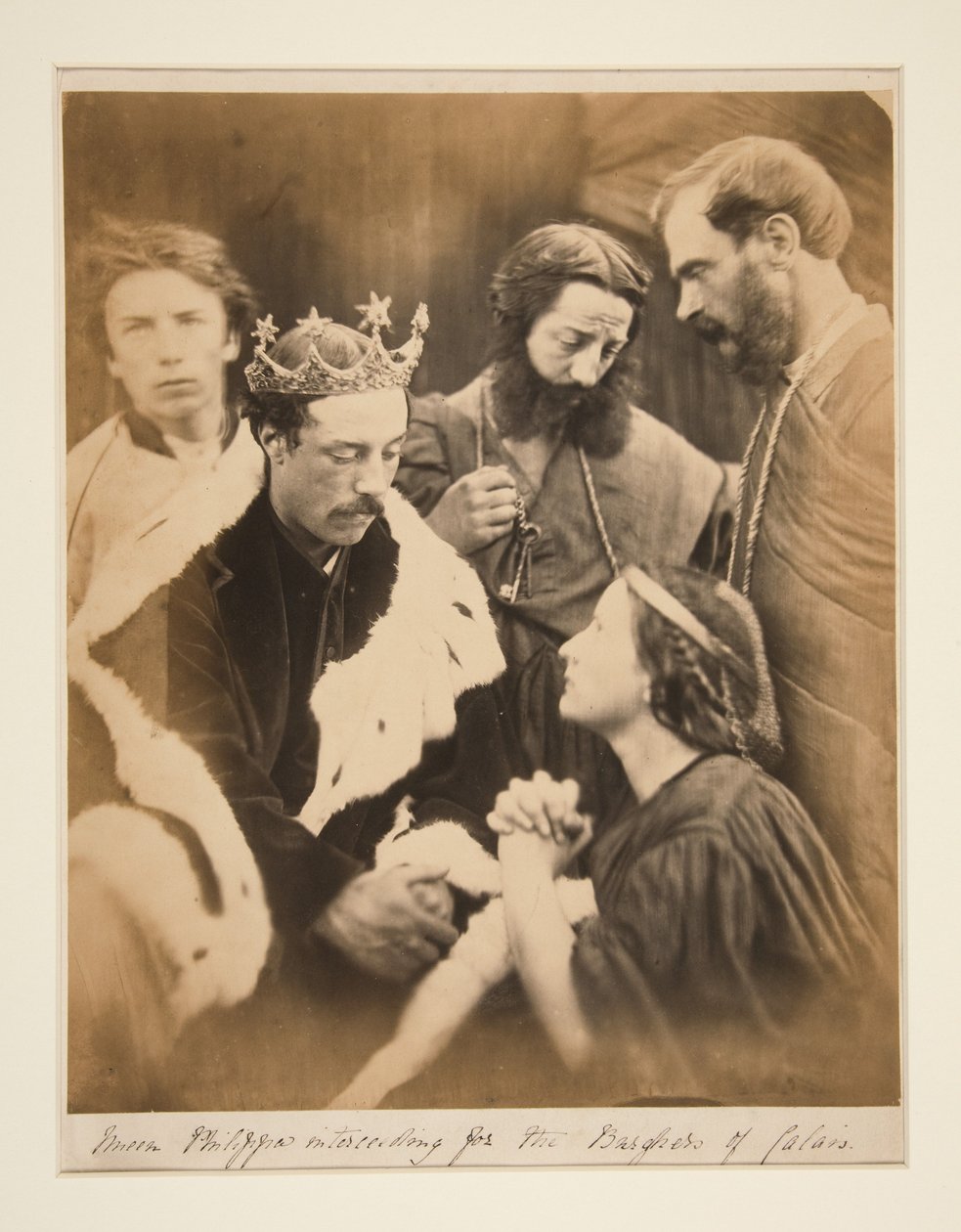 La regina Filippa intercede per i cittadini di Calais da Julia Margaret Cameron