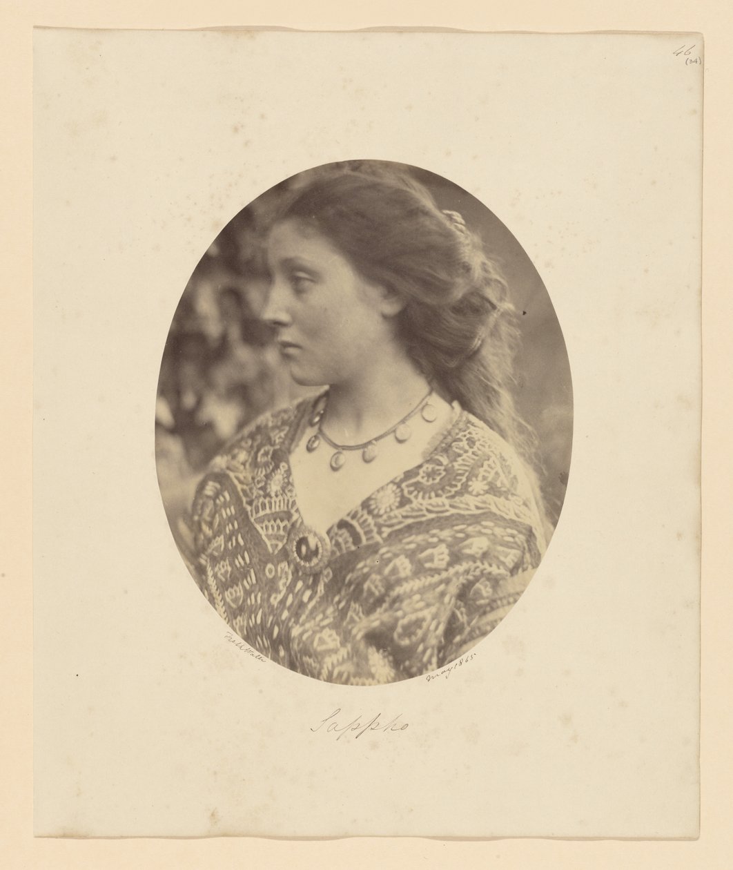 Saffo da Julia Margaret Cameron