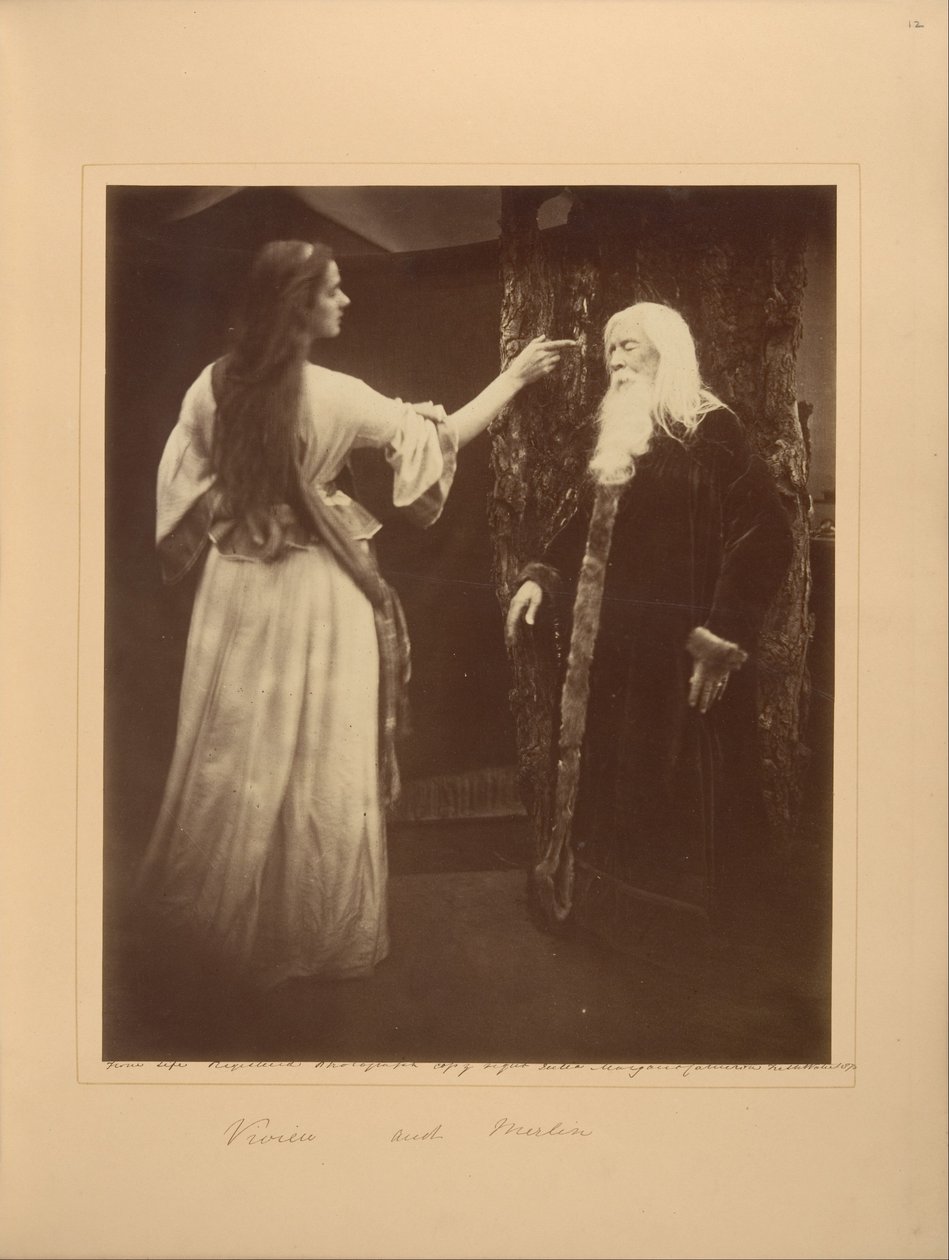 Vivien e Merlino da Julia Margaret Cameron