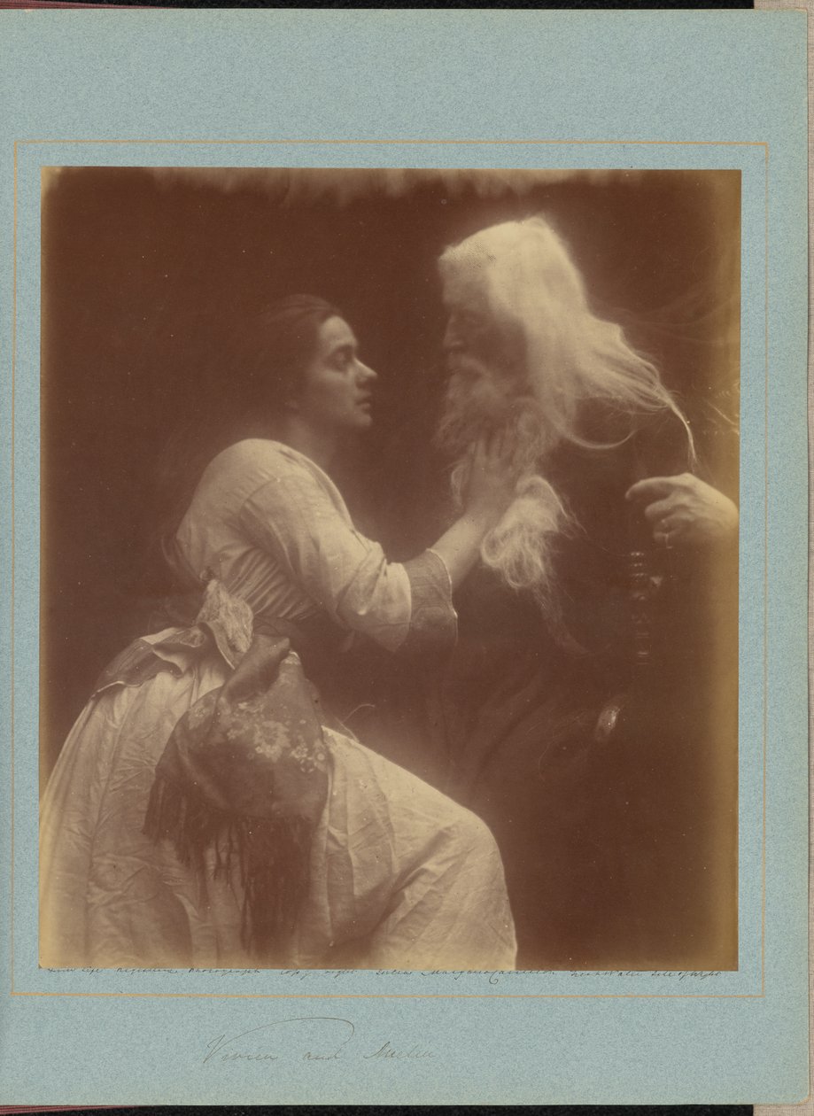 Vivien e Merlino da Julia Margaret Cameron
