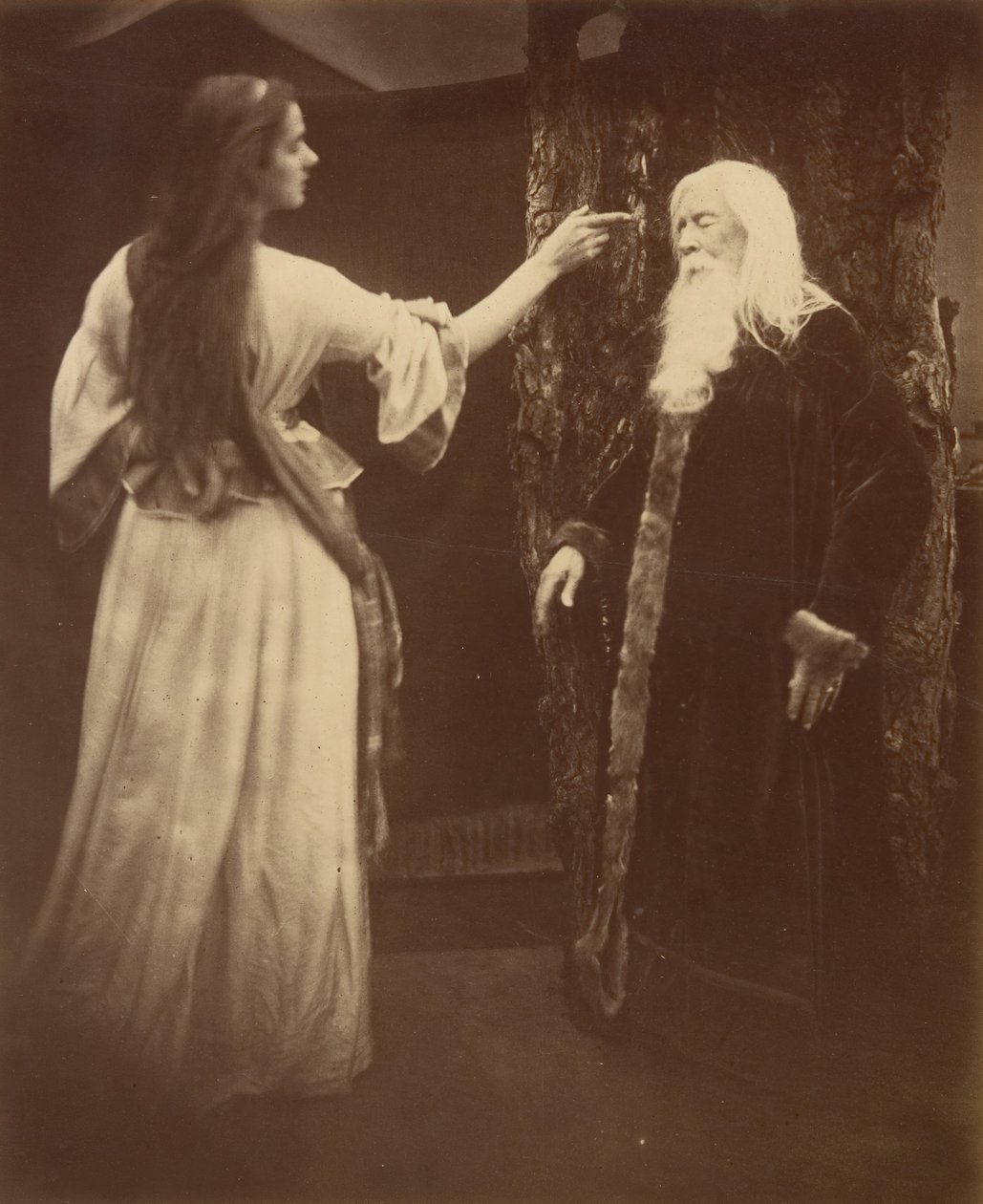 Vivien e Merlino da Julia Margaret Cameron
